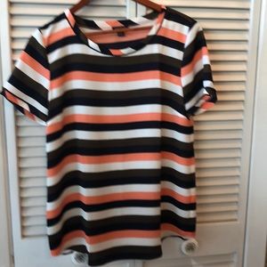 Ann Taylor Strip print Blouse